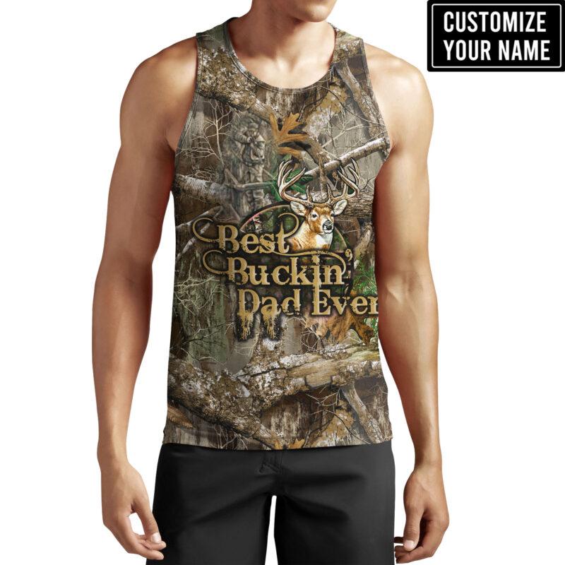 Personalized Name Best Buckin’ Dad Ever 3D All Over Printed Shirts 09062106.CTA