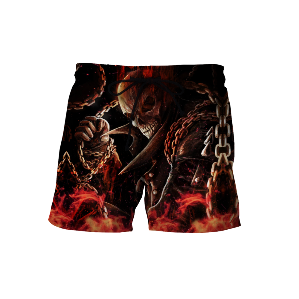 Premium All Over Printed Fire Skull Shirts MEI