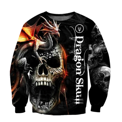 Awesome Dragon On Skull Hoodie For Men And Women MEI