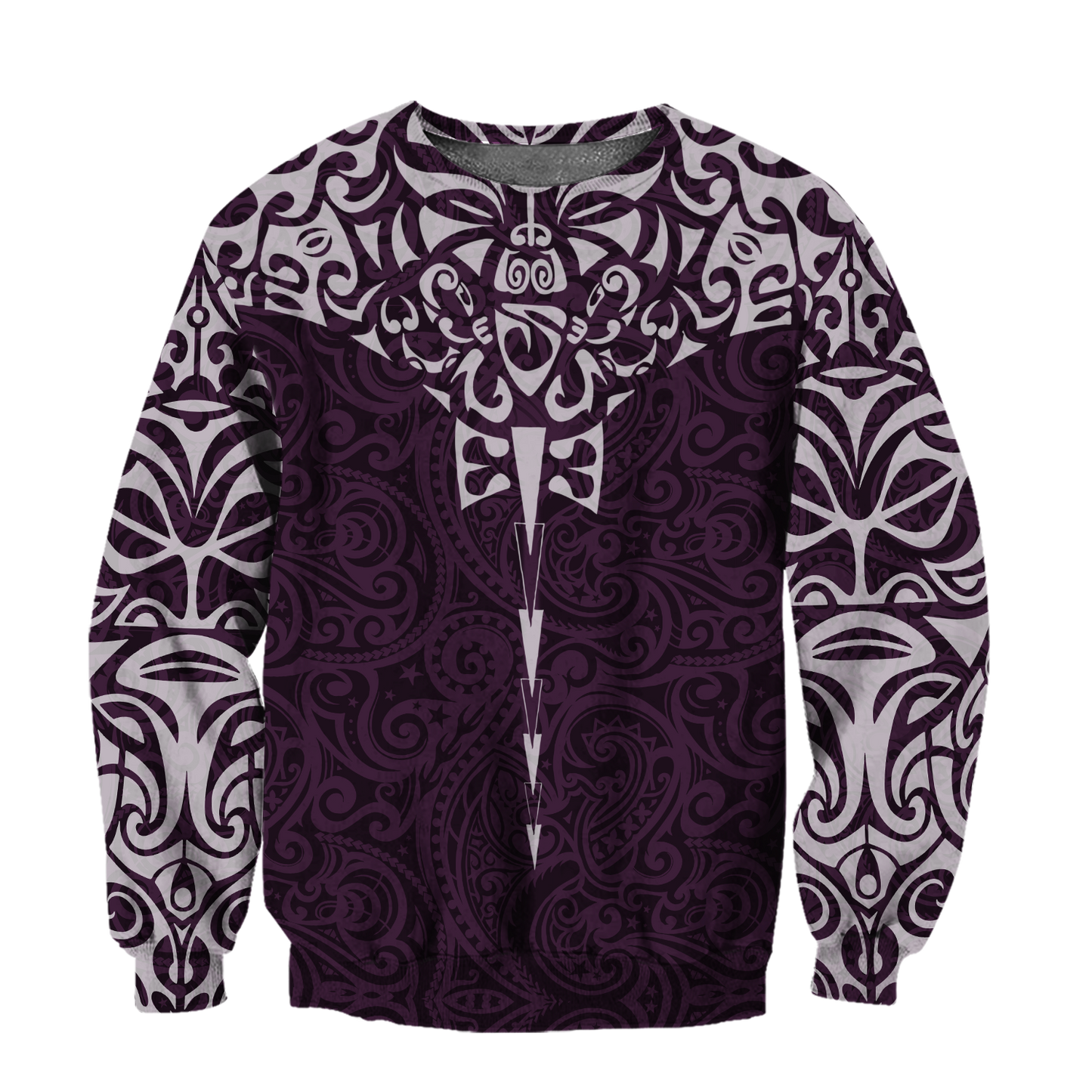 New zealand hoodie manta maori ta moko purple 3d all over printed shirt and short for man and women