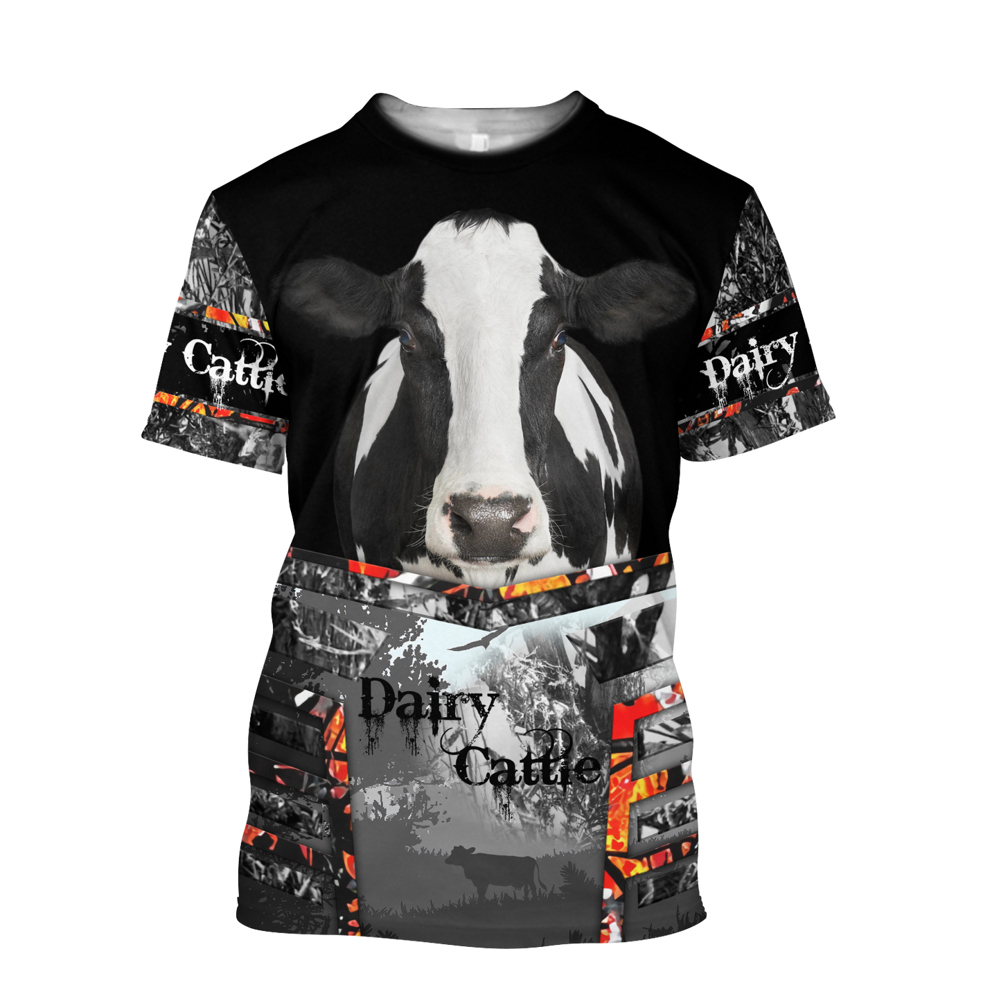 Love Dairy Cattle 3D All Over Printed Shirts For Men And Woman