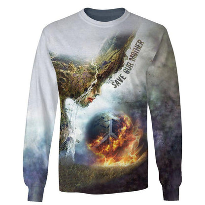 Hippie Save Our Mother 3D All Over Printed Unisex Shirts