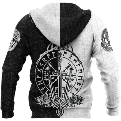 Love Viking Warriors tattoos 3D all over printed for man and women HHT01072002