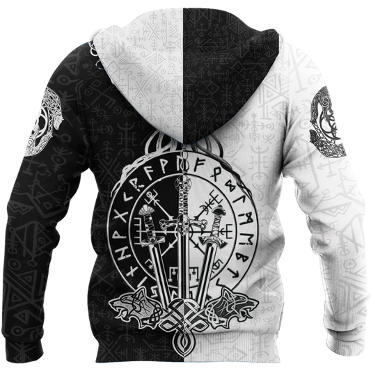 Love Viking Warriors tattoos 3D all over printed for man and women HHT01072002