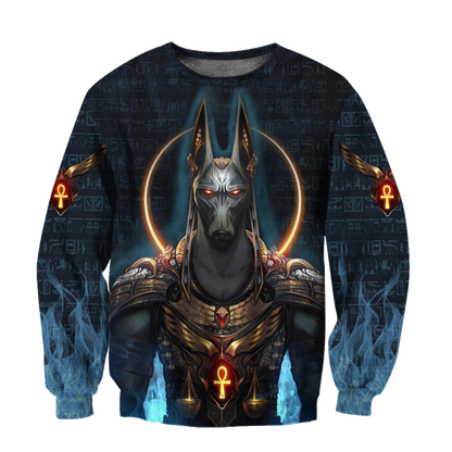Anubis Face Egypt 3D printed shirts for men and women