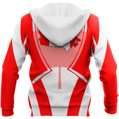 Canada In My Heart Red Maple Leaf Hoodie-HHT09072010