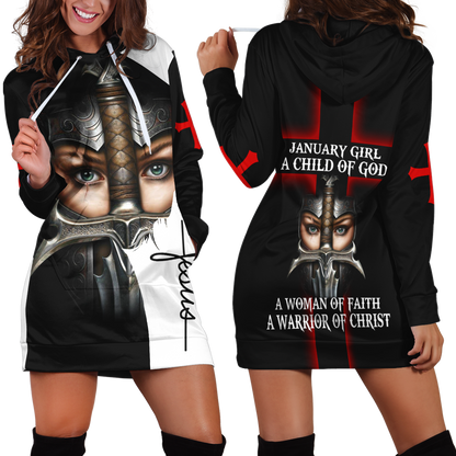 January Girl - I Am A Daughter Of God 3D All Over Printed Shirts For Men and Women TA040205S1