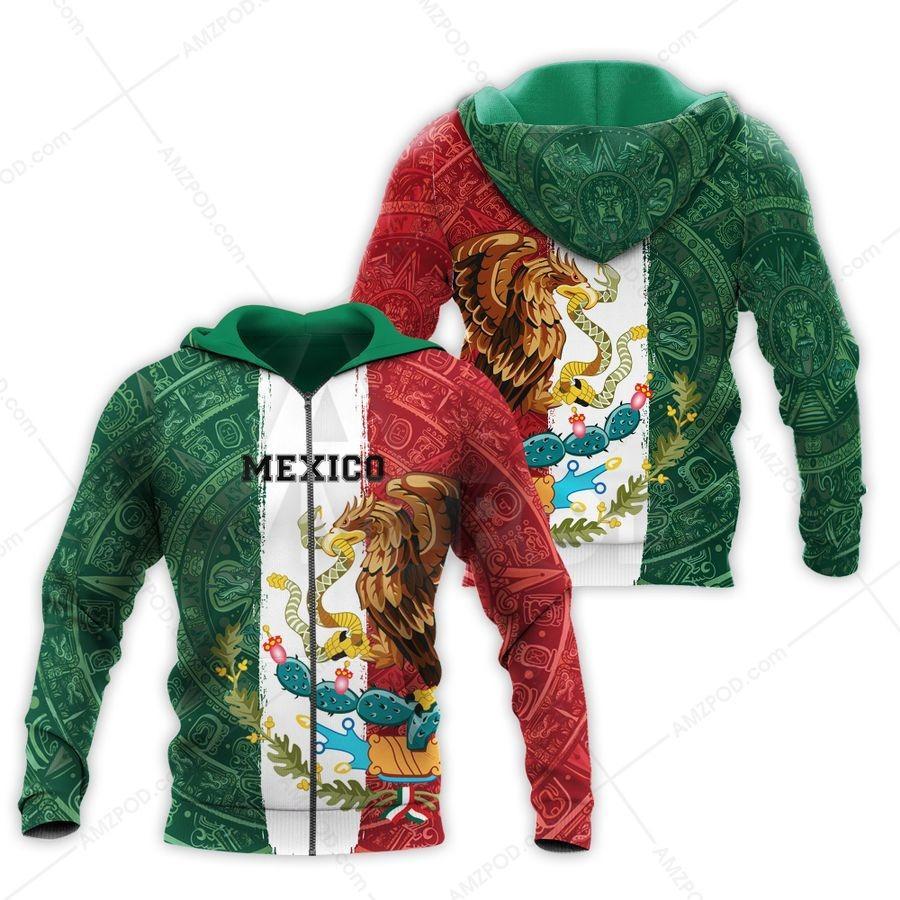 Mexico 3D All Over Printed Shirts For Men and Women