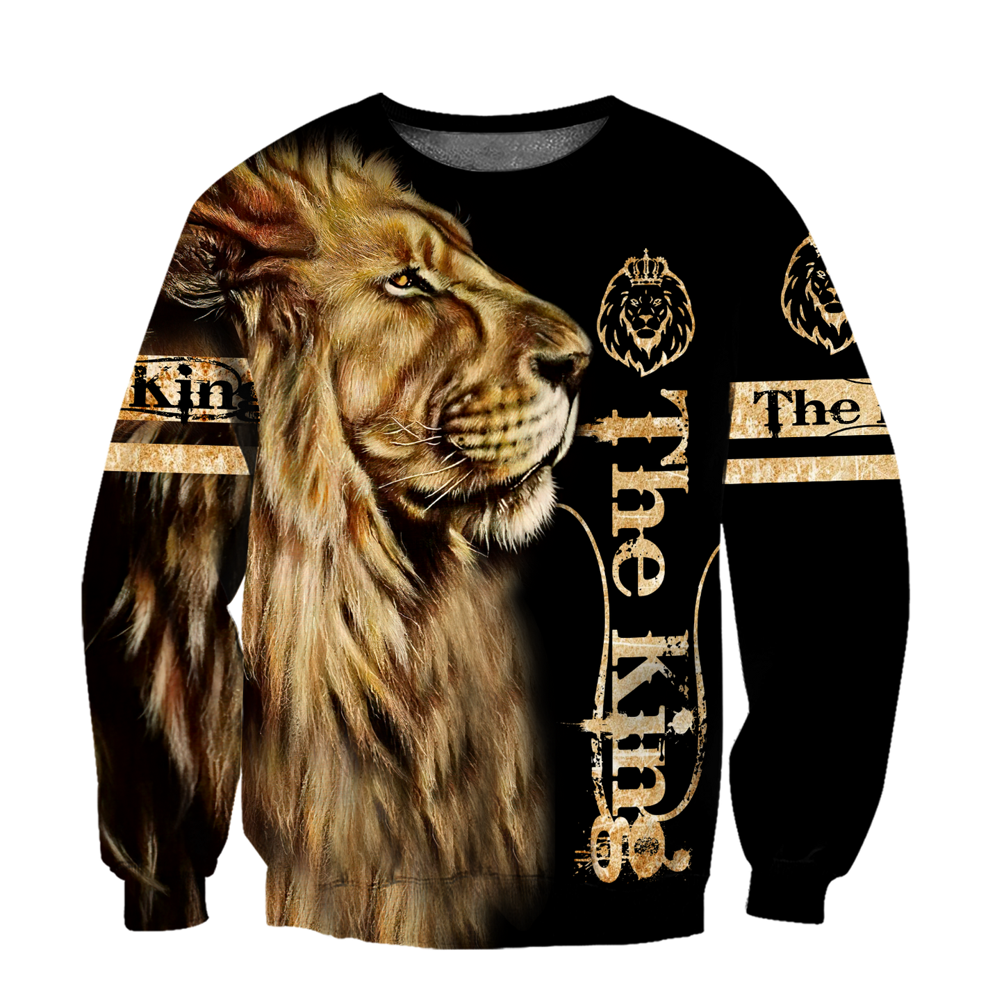 King Lion Over Printed Hoodie TP