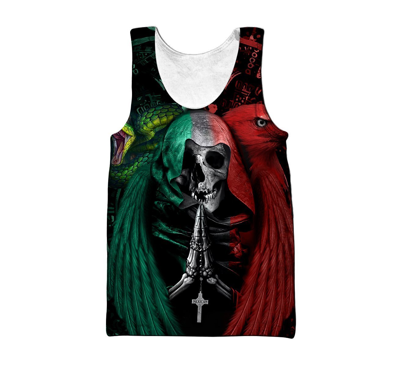 Mexican Aztec Skull 3D All Over Printed Shirts For Men and Women DQB07222006