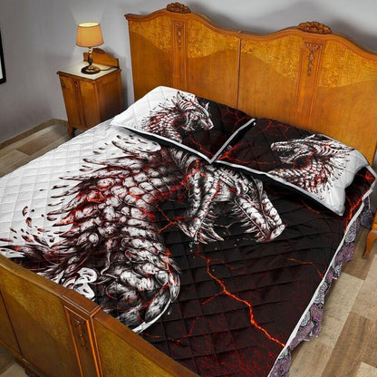 Lava Dragon Art Quilt Bedding Set KT