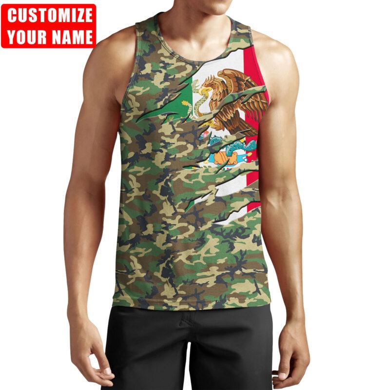 Personalized Name Love Mexico 3D All Over Printed Shirts For Men and Women TA06252104
