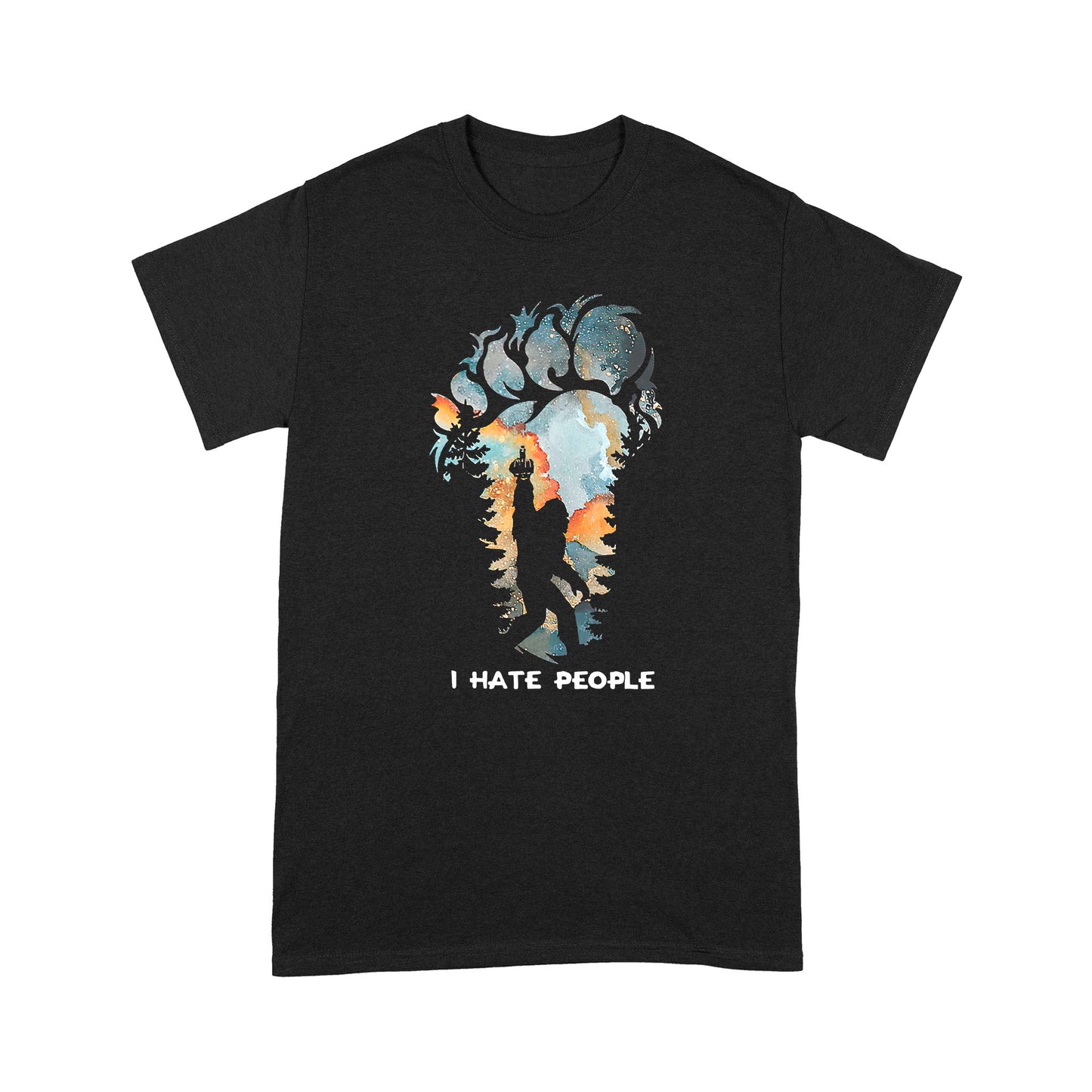 I Hate People Bigfoot T-shirt MEI