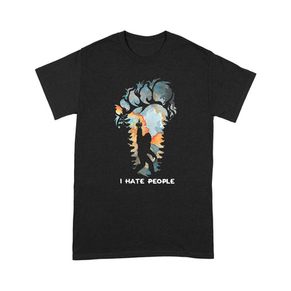 I Hate People Bigfoot T-shirt MEI