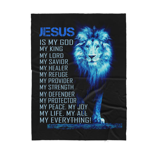 Jesus Sherpa Blanket