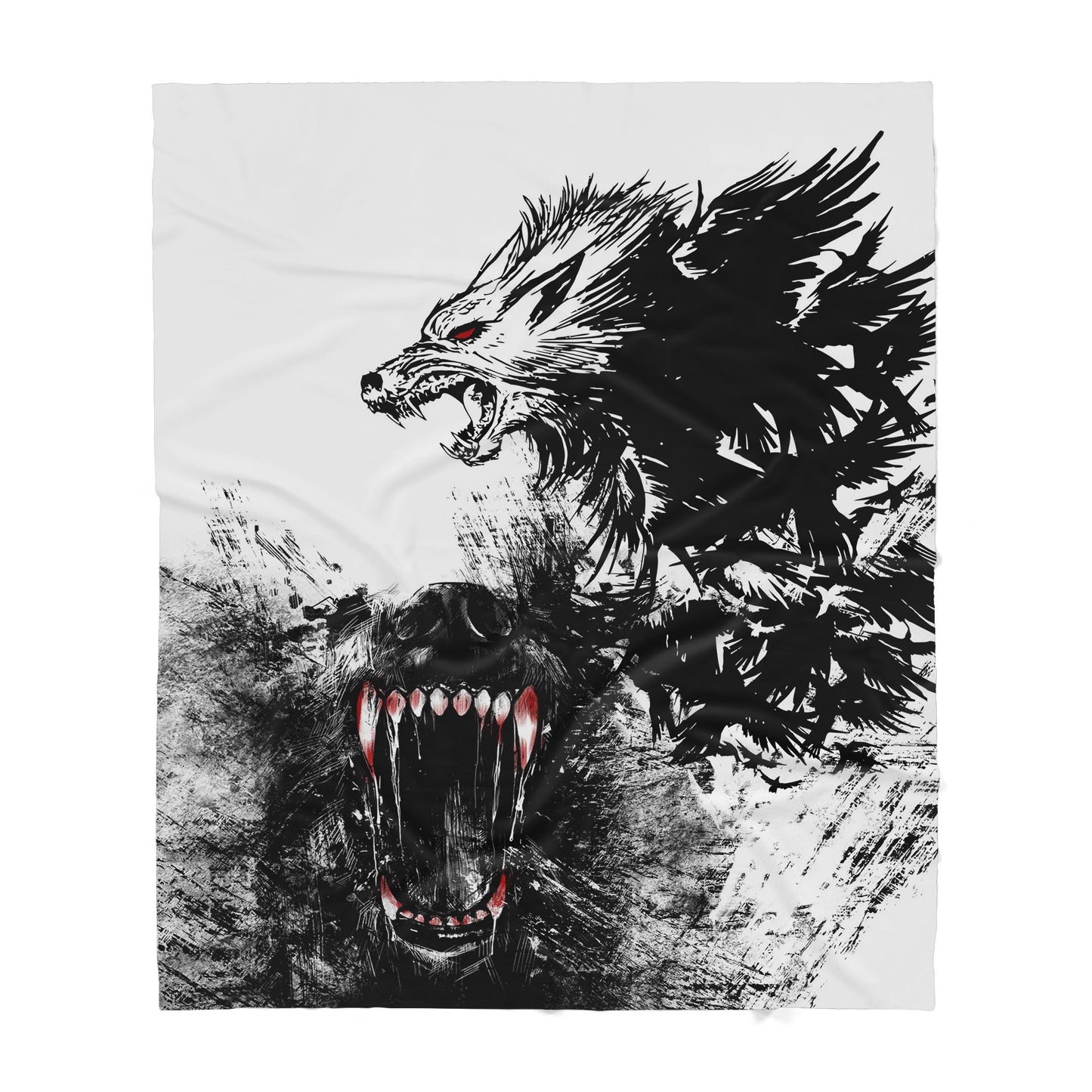 Custom Blanket Wolf Sherpa Blanket ML