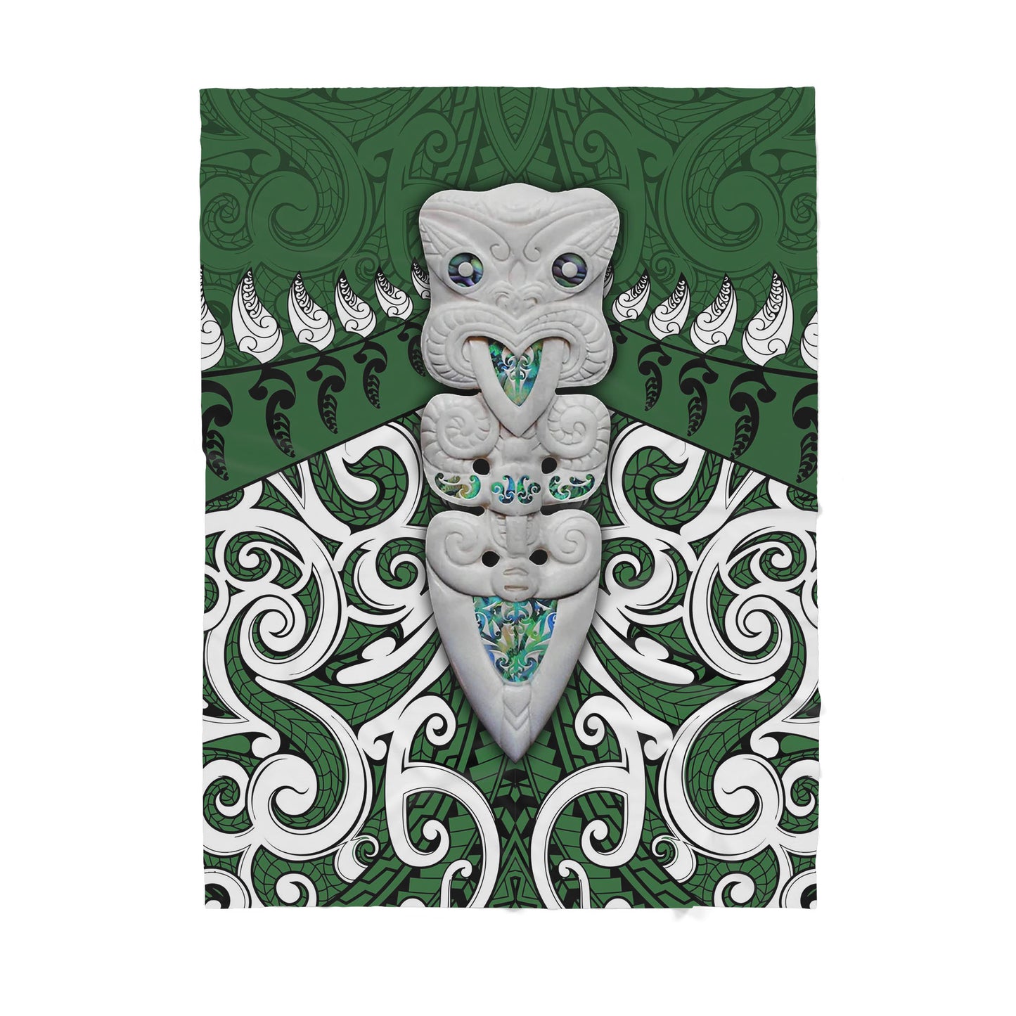 Custom Blanket Maori Hei Tiki - Sherpa Blanket DL