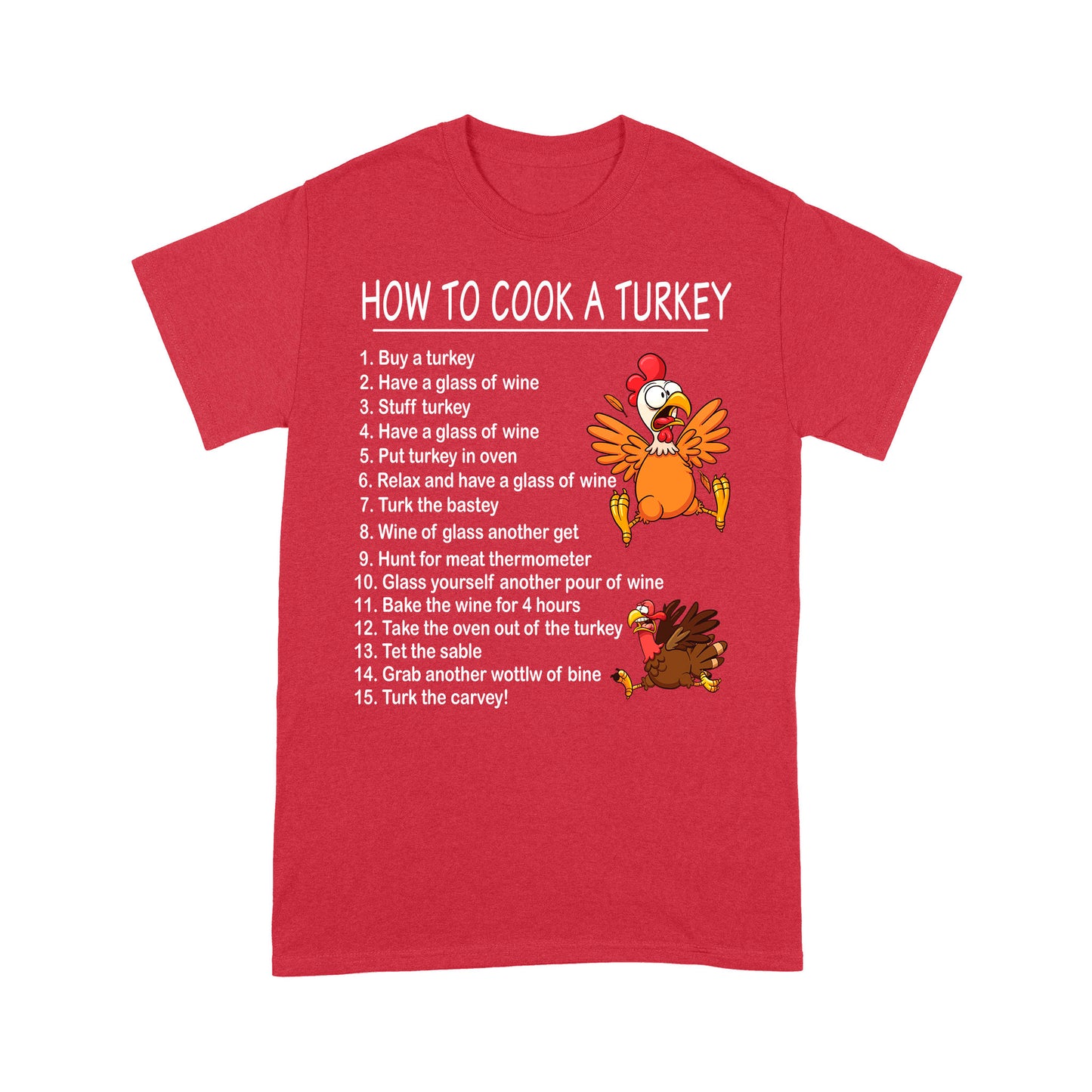 How to Cook A Turkey Thanksgiving Chef Funny Present Xmas Gift