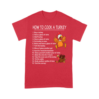 How to Cook A Turkey Thanksgiving Chef Funny Present Xmas Gift