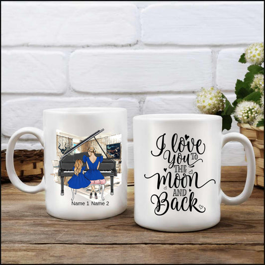 Personalized Mom-Daughter 15oz White Mug TB