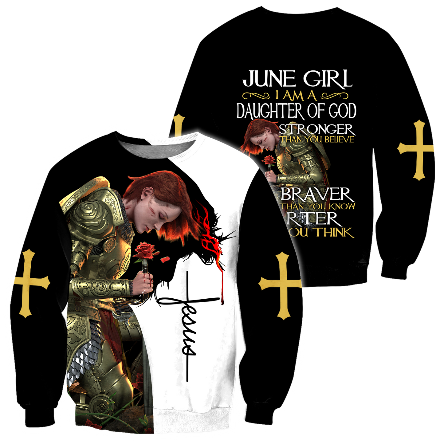 June Girl - I Am A Daughter Of God 3D All Over Printed Hoodie