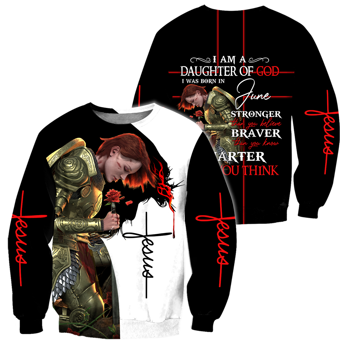 I Was Born In June- I Am A Daughter Of God 3D All Over Printed Shirts For Men and Women Pi250504
