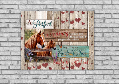 Personalized Horse Couple - Wedding Anniversery XT 20.16