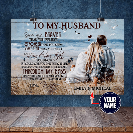 Personalized To my Husband - Couple - Wedding Anniversery XT 20.16