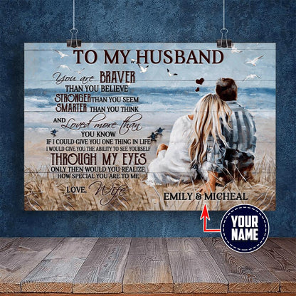 Personalized To my Husband - Couple - Wedding Anniversery XT 20.16