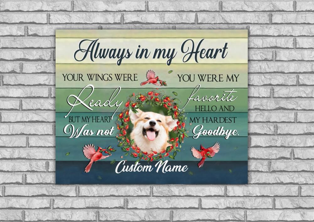 Personalized Always in my Heart - Dog Photo- XT-TNA