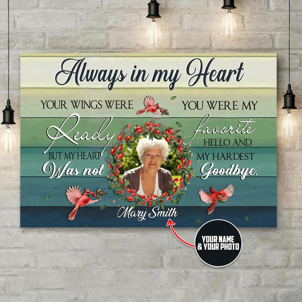 Personalized Always in my Heart - Dog Photo- XT-TNA