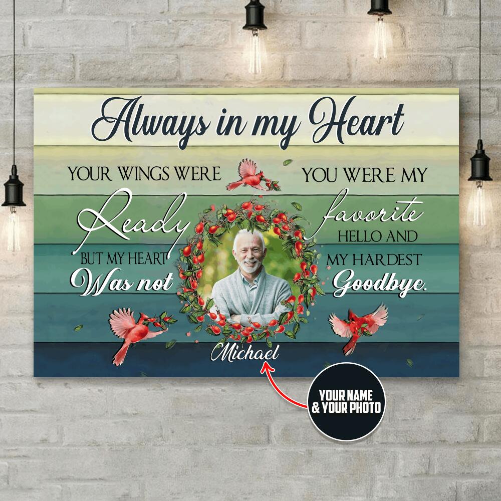 Personalized Always in my Heart - Dog Photo- XT-TNA