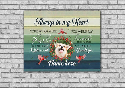 Personalized Photo upload-  Canvas - Awayls in my Heart - XT-TNA