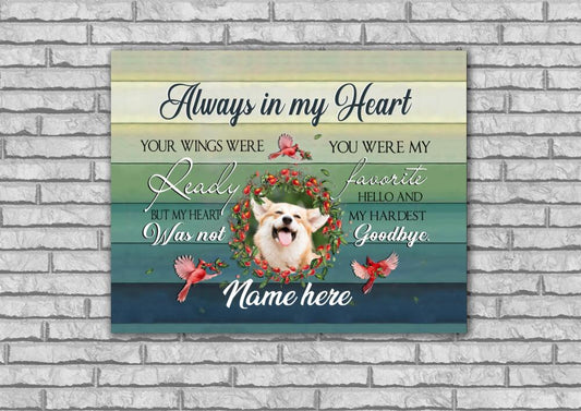 Personalized Photo upload-  Canvas - Awayls in my Heart - XT-TNA