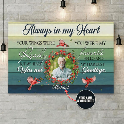Personalized Photo upload-  Canvas - Awayls in my Heart - XT-TNA