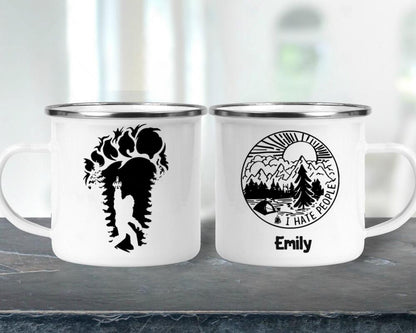 Big Foot- I hate People- Personalized Name Campire Mug XT - SN