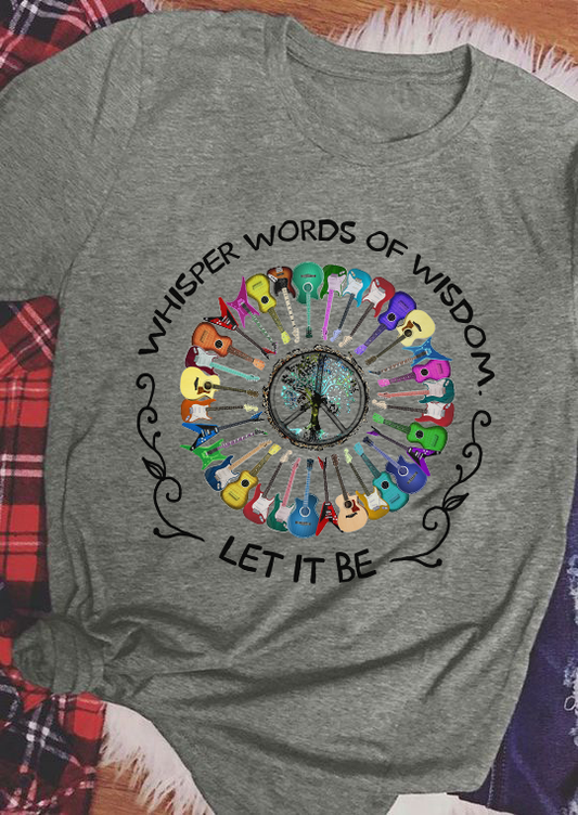Whisper words of wisdom, Let it be - hippie - Premium Unisex Shirt
