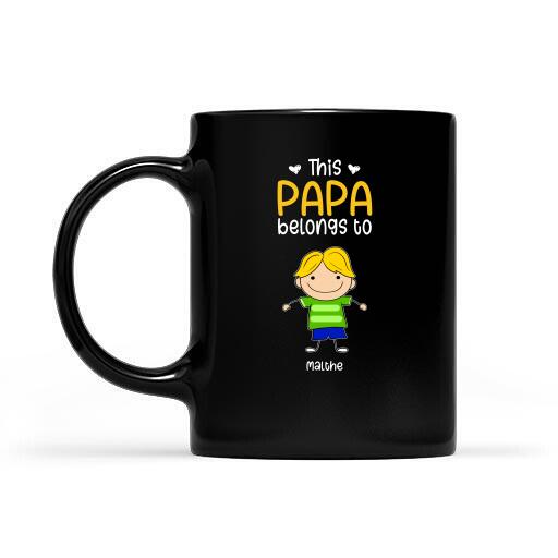 This Papa's Belongs To Personalized Mug Father's Day Gift