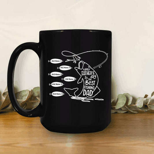 To The Best Fishing Dad Personalized Mug Fathers Day Gift