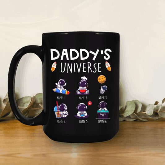 Daddy's Universe Personalized Gift Amazing Mug Astronaut For Father Papa
