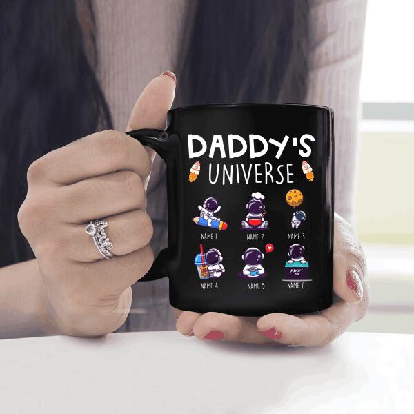 Daddy's Universe Personalized Gift Amazing Mug Astronaut For Father Papa