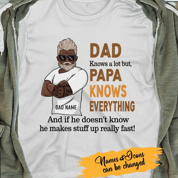 Papa Know Everything Personalized T-Shirt
