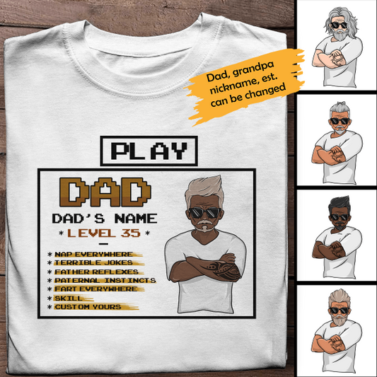 Personalized T-shirt For Dad Game - Amazing gift for Father's day