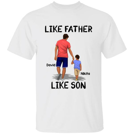 Like Father & Like Son Personalized T-shirt Father's Day Gift