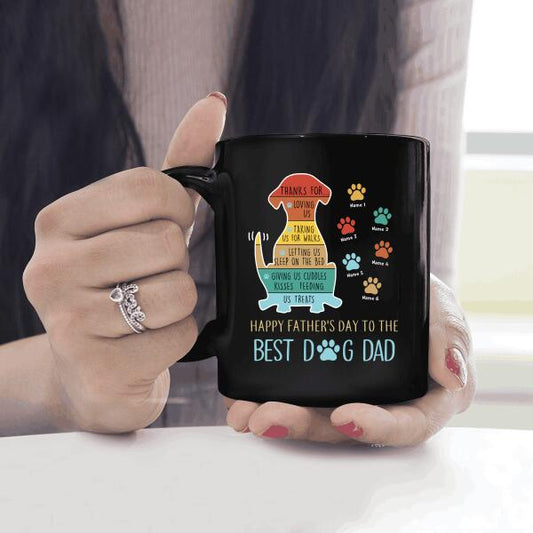 Best Dog Dad Vintage Mug Personalized Gift Father's Day