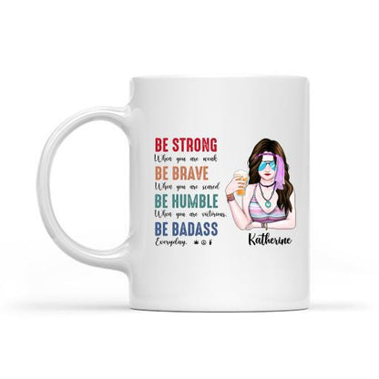 Be Badass Hippie Girl Personalized T-Shirt, Mug, Canvas Throw Pillow, Poster, Special Gifts For Hippie Lovers