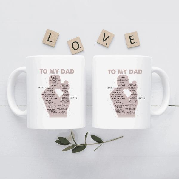 How Special You Are To Me Personalized T-Shirt, Mug, Poster, Canvas Throw Pillow, Specials Gift For Dad And Daughter