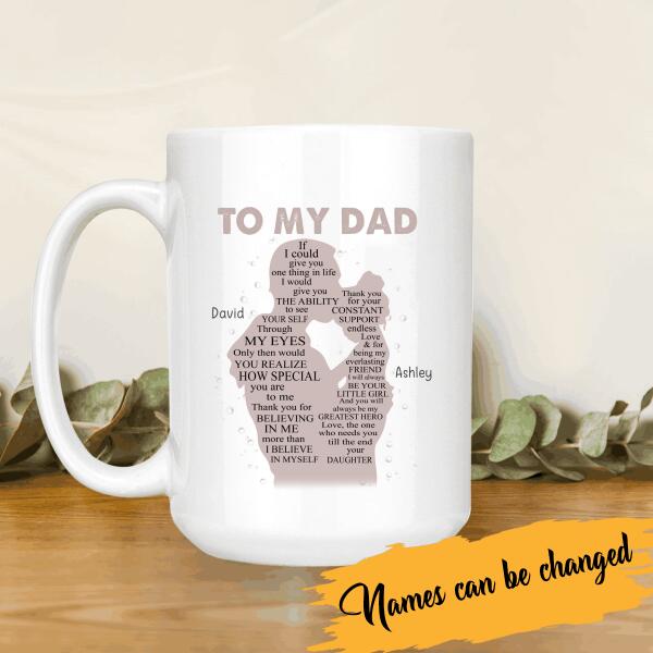 How Special You Are To Me Personalized T-Shirt, Mug, Poster, Canvas Throw Pillow, Specials Gift For Dad And Daughter