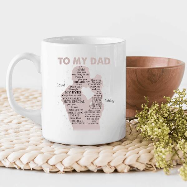How Special You Are To Me Personalized T-Shirt, Mug, Poster, Canvas Throw Pillow, Specials Gift For Dad And Daughter