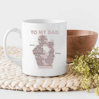 How Special You Are To Me Personalized T-Shirt, Mug, Poster, Canvas Throw Pillow, Specials Gift For Dad And Daughter